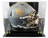 49ers Patrick Willis "HOF 24" Signed Slate F/S Speed Rep Helmet W/ Case BAS Wit