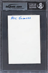 Alec Guinness Star Wars Signed 4x6 Obi-Wan Kenobi Photo Auto 10! BAS Slabbed