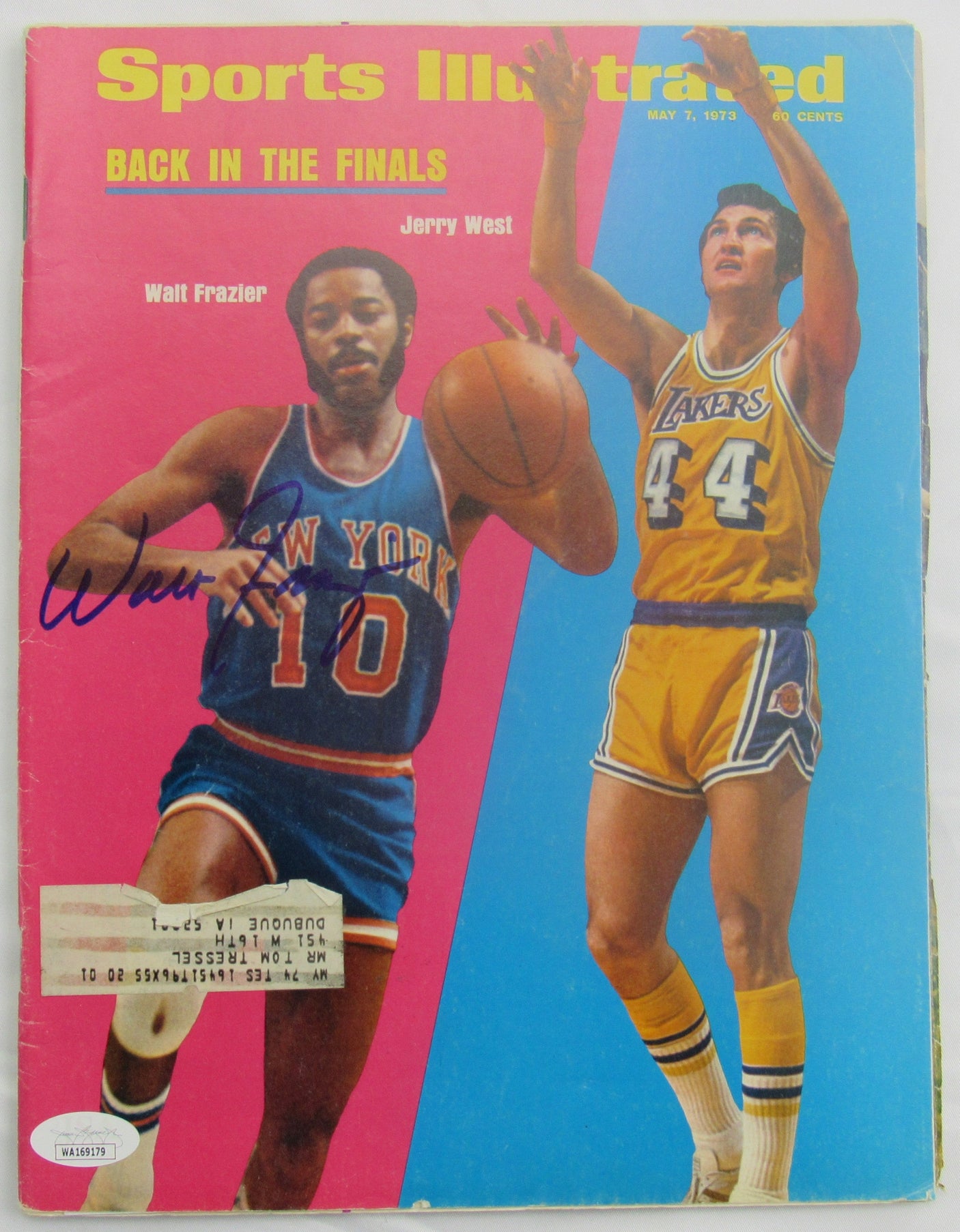 Walt Frazier Signed Auto Autograph Sports Illustrated Magazine JSA WA169179
