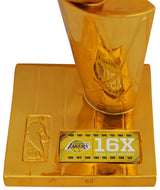 Lakers Shaquille O'Neal Signed 12" Replica Larry O'Brien Trophy BAS #T21651