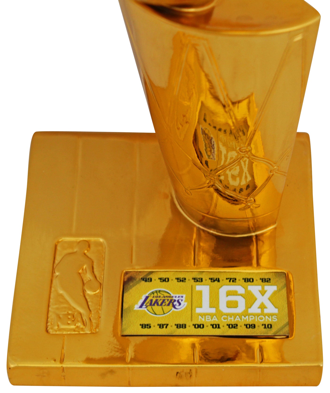 Lakers Shaquille O'Neal Signed 12" Replica Larry O'Brien Trophy BAS #T21651