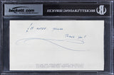 Peter Cushing Star Wars Signed 1992 Peter Cushing Productions Ltd Check BAS Slab