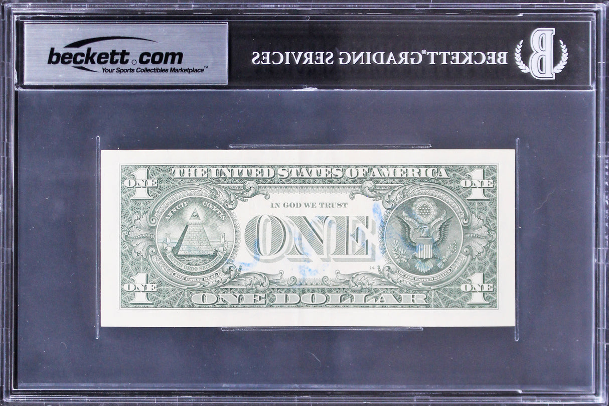 Chevy Chase Christmas Vacation Authentic Signed $1 Auto Graded 10! BAS Slabbed