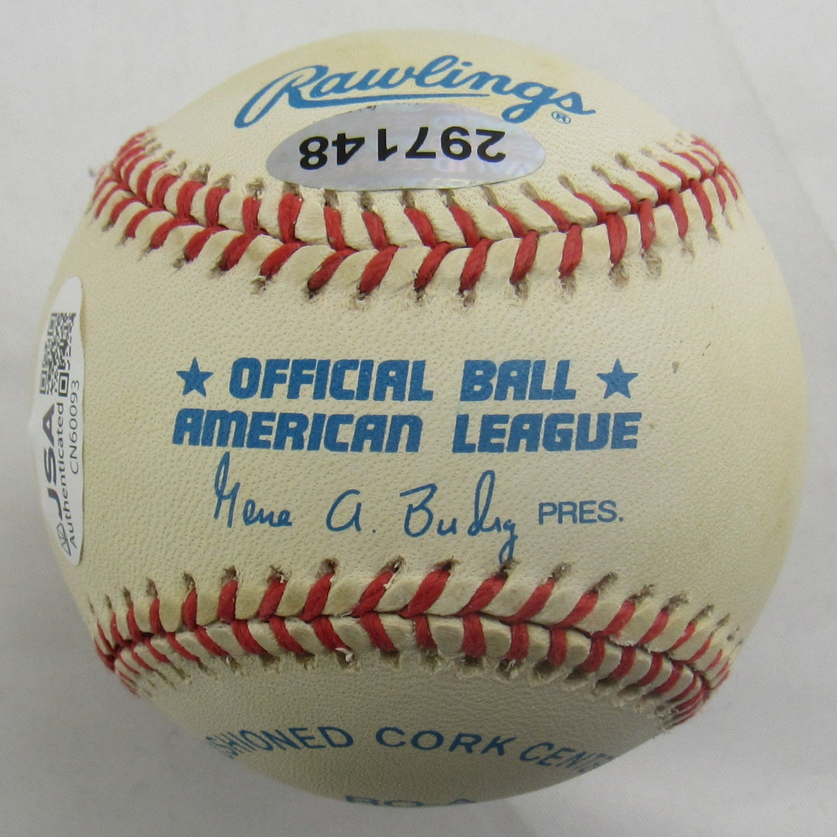 Don Larsen Signed Auto Rawlings Baseball JSA CN60093