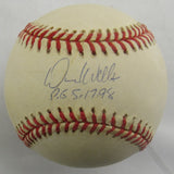 David Wells Signed Auto Rawlings Baseball JSA CN60090 w/Perfect Game Insc