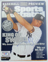 Jason Giambi Signed Auto Autograph Sports Illustrated Magazine Cover PSA/DNA X65344