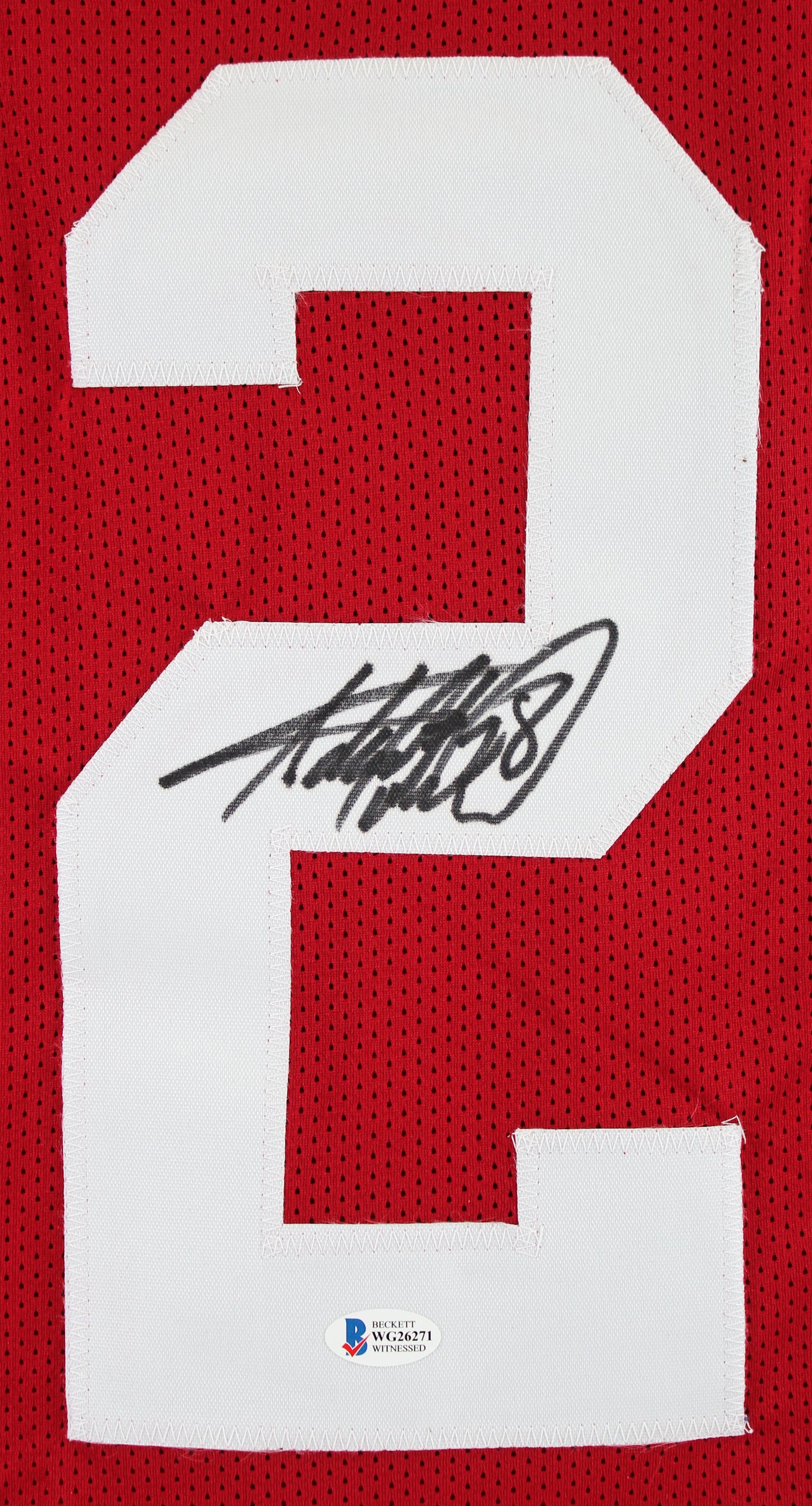 Oklahoma Adrian Peterson Authentic Signed Maroon Pro Style Jersey BAS Witnessed