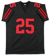 Elijah Mitchell Authentic Signed Black Pro Style Jersey Autographed BAS Witness