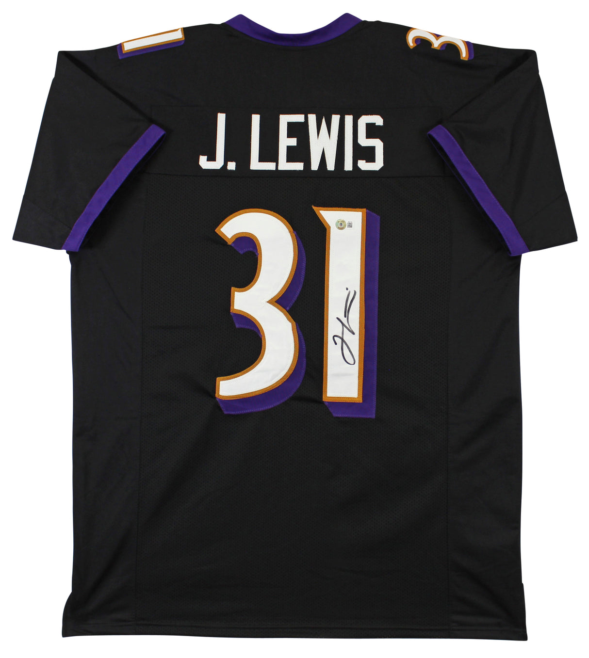 Jamal Lewis Authentic Signed Black Pro Style Jersey Autographed BAS Witnessed