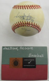 Reggie Jackson Signed Auto Rawlings Baseball UDA COA