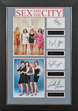 Sex And The City (4) Parker, Cattrall, Nixon & Davis Signed Framed Display BAS
