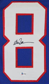 Andre Reed Authentic Signed Blue Pro Style Jersey Autographed BAS Witnessed