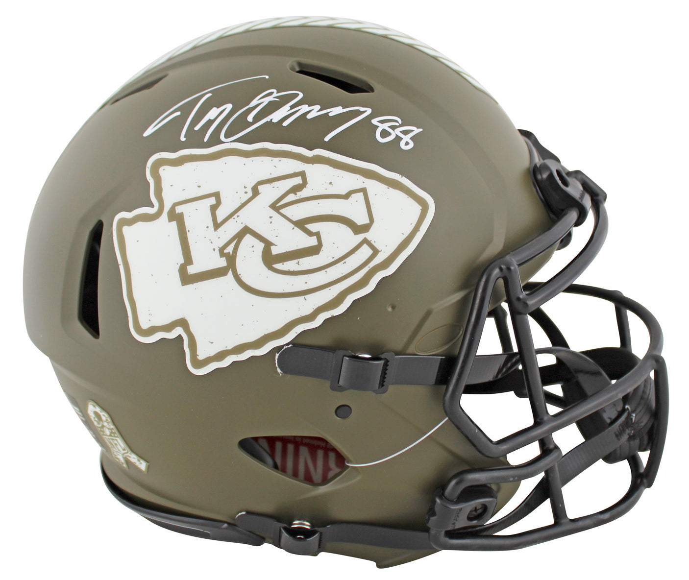 Chiefs Tony Gonzalez Signed STS Full Size Speed Proline Helmet BAS Witnessed