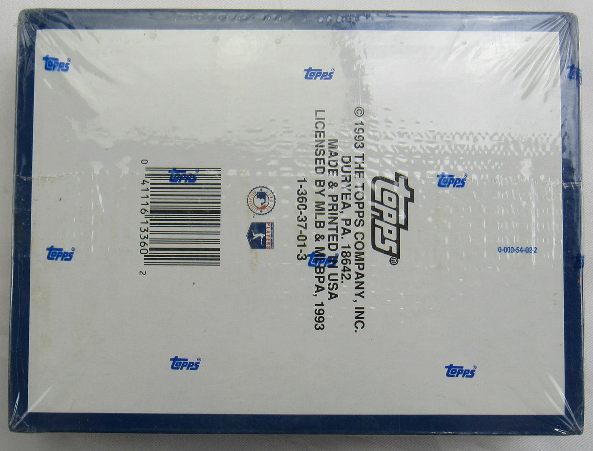 1993 Bowman Sealed 24ct Baseball Wax Box