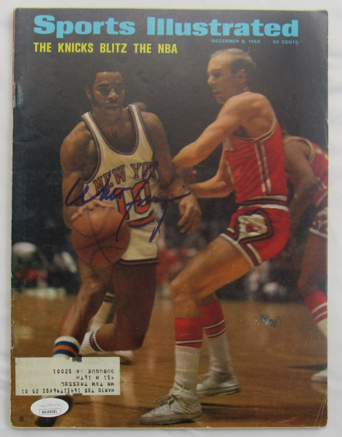 Walt Frazier Signed Auto Autograph Sports Illustrated Magazine JSA WA169181