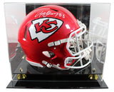 Chiefs Tony Gonzalez Signed F/S Speed Proline Helmet W/ Case w/ White Sig BAS W