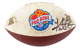 Rams Kurt Warner Signed 2000 Pro Bowl White Panel Logo Football BAS W #1W695966
