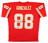Chiefs Tony Gonzalez "HOF 19" Signed Red Mitchell & Ness Jersey BAS Witnessed