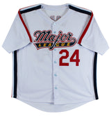 Corbin Bernsen Major League "Dorn" Signed White Pro Style Jersey BAS Witnessed