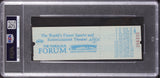 Magic Johnson Signed 1982 Finals Game 6 Full Ticket Graded 8 Auto 10! PSA Slab