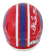 Bills Andre Reed "HOF 14" Signed 1987-01 Throwback Speed Mini Helmet BAS Witness