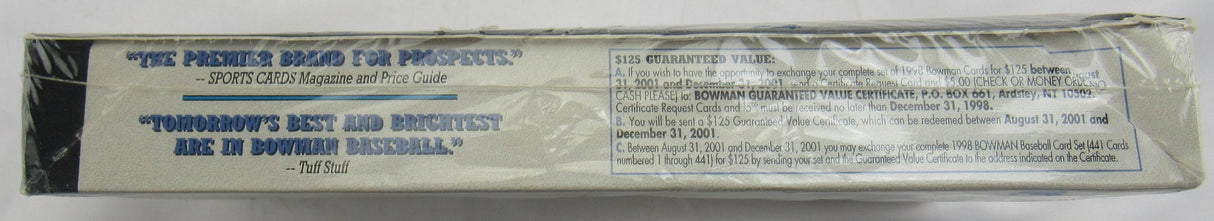 1998 Bowman Series 2 24ct Sealed Baseball Wax Box