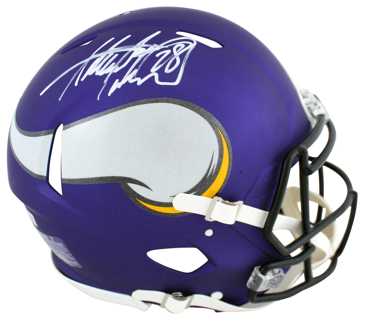 Vikings Adrian Peterson Signed Full Size Speed Proline Helmet BAS Witnessed