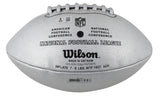 Kurt Warner Signed Wilson Replica Duke Metallic Silver Football W/ Case BAS Wit