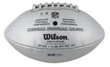 Kurt Warner Signed Wilson Replica Duke Metallic Silver Football W/ Case BAS Wit