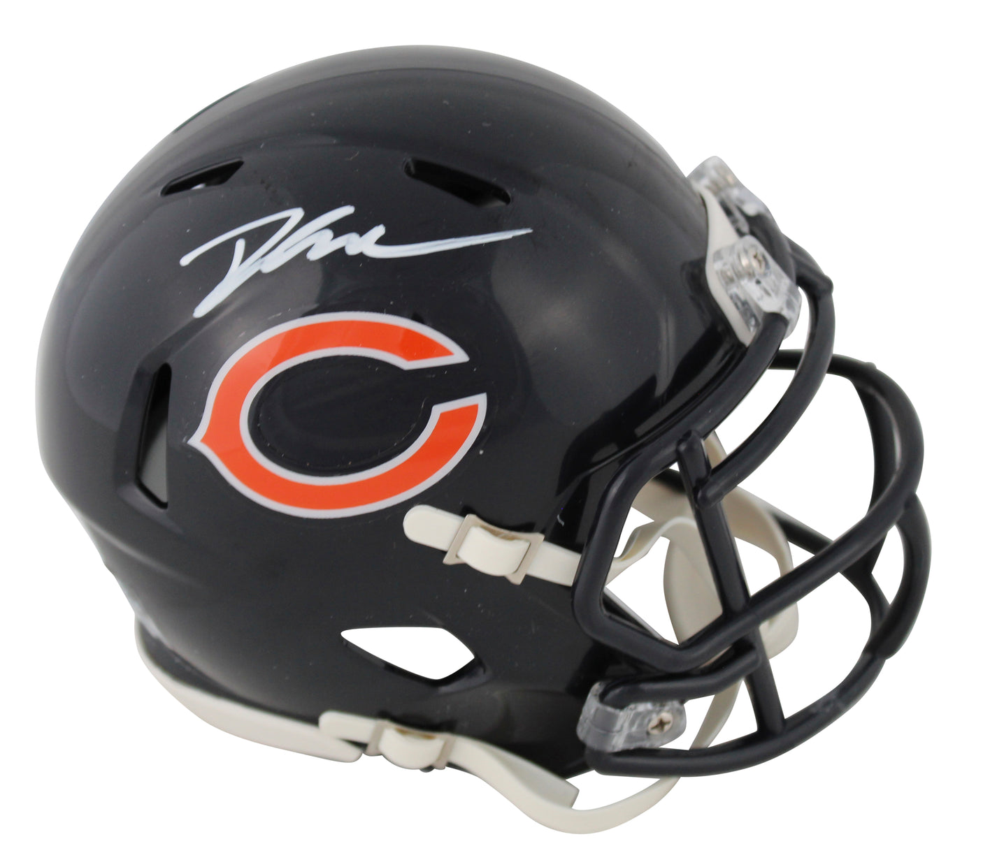 Bears D'Andre Swift Authentic Signed Speed Mini Helmet W/ Case JSA Witness