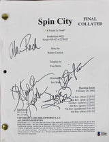 Spin City (4) Sheen, Richards, Locklear & Ruck Signed Used Tv Script BAS #A11007