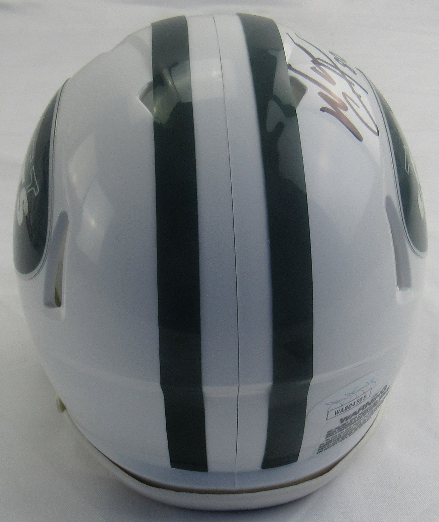 Wayne Chrebet Signed Auto Replica Jets Mini Helmet JSA WA804595