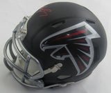 Michael Vick Signed Auto Replica Falcons Mini Helmet JSA WA759883