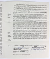 Don Larsen Signed 1964 San Francisco Giants Uniform Player's Contract BAS LOA
