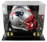 Patriots Tedy Bruschi Authentic Signed Speed Mini Helmet W/ Case BAS Witnessed