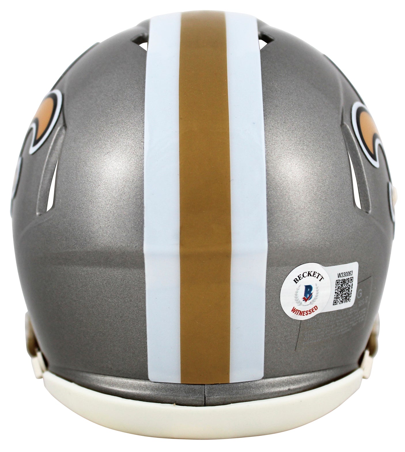 Saints Derek Carr Authentic Signed Flash Speed Mini Helmet BAS Witnessed