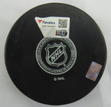 Henrik Lundqvist Signed Auto Autograph Rangers Logo Hockey Puck Fanatics Hologram