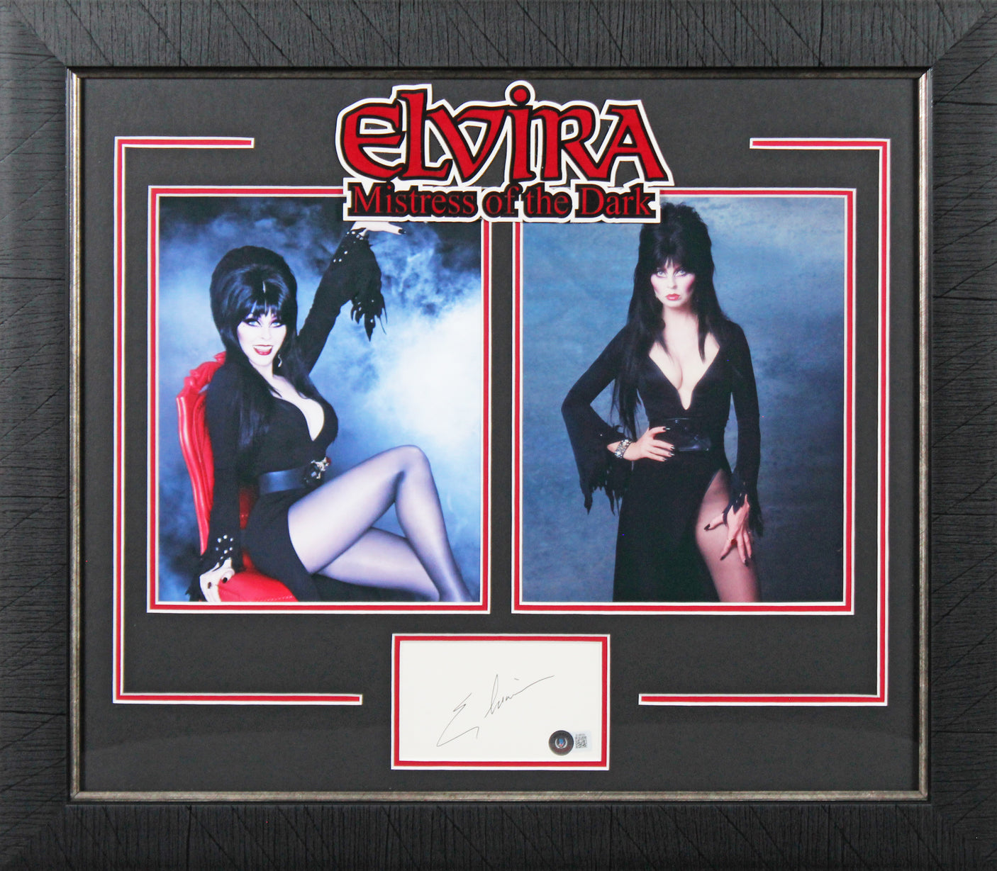 Cassandra Peterson Elvira: Mistress of the Dark Signed & Framed Display BAS