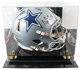 Cowboys CeeDee Lamb & Dak Prescott Signed F/S Speed Proline Helmet W/ Case BAS W