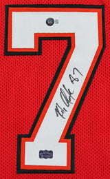 Rob Gronkowski Authentic Signed Red Pro Style Framed Jersey BAS Witnessed
