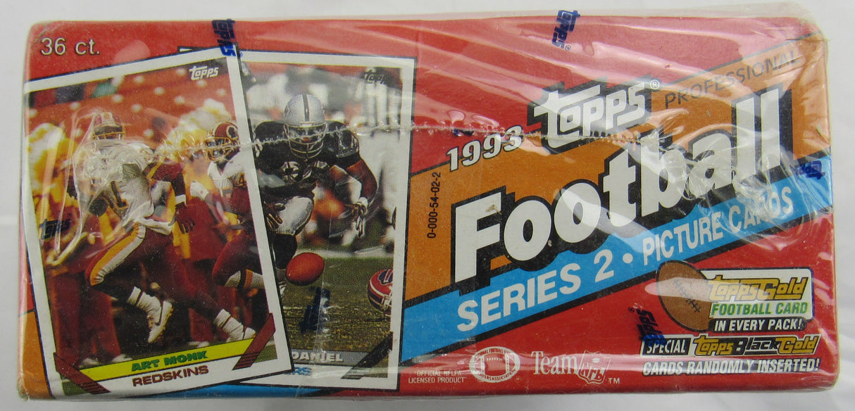 1993 Topps Football Series 2 Sealed Wax Box