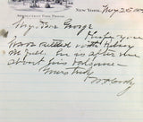 William Cody "Buffalo Bill" Signed 5.75x9 1902 Hand Written Letter BAS Slabbed