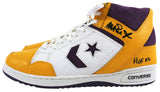 Lakers Magic Johnson "HOF 02" Signed Converse Weapon Shoes w/Box BAS Witness