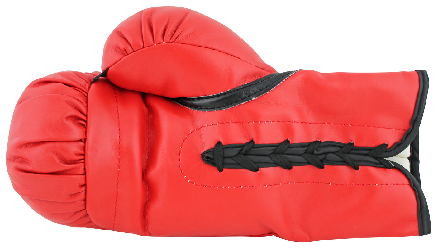 Muhammad Ali & Joe Frazier Signed Red Everlast Boxing Glove PSA/DNA #7A02081