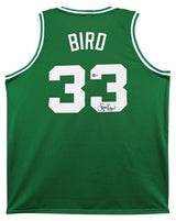 Larry Bird Authentic Signed Green Pro Style Jersey Autographed BAS Witnessed 1
