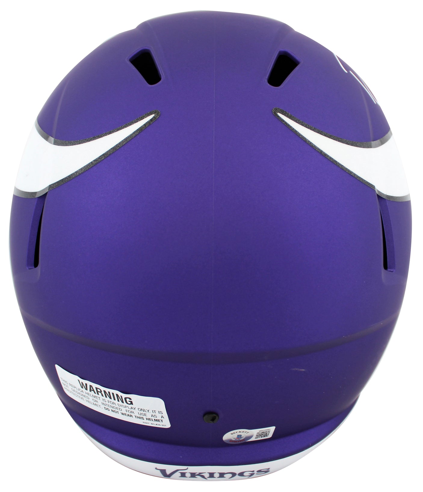 Vikings Randy Moss Authentic Signed Full Size Speed Rep Helmet BAS Witnessed