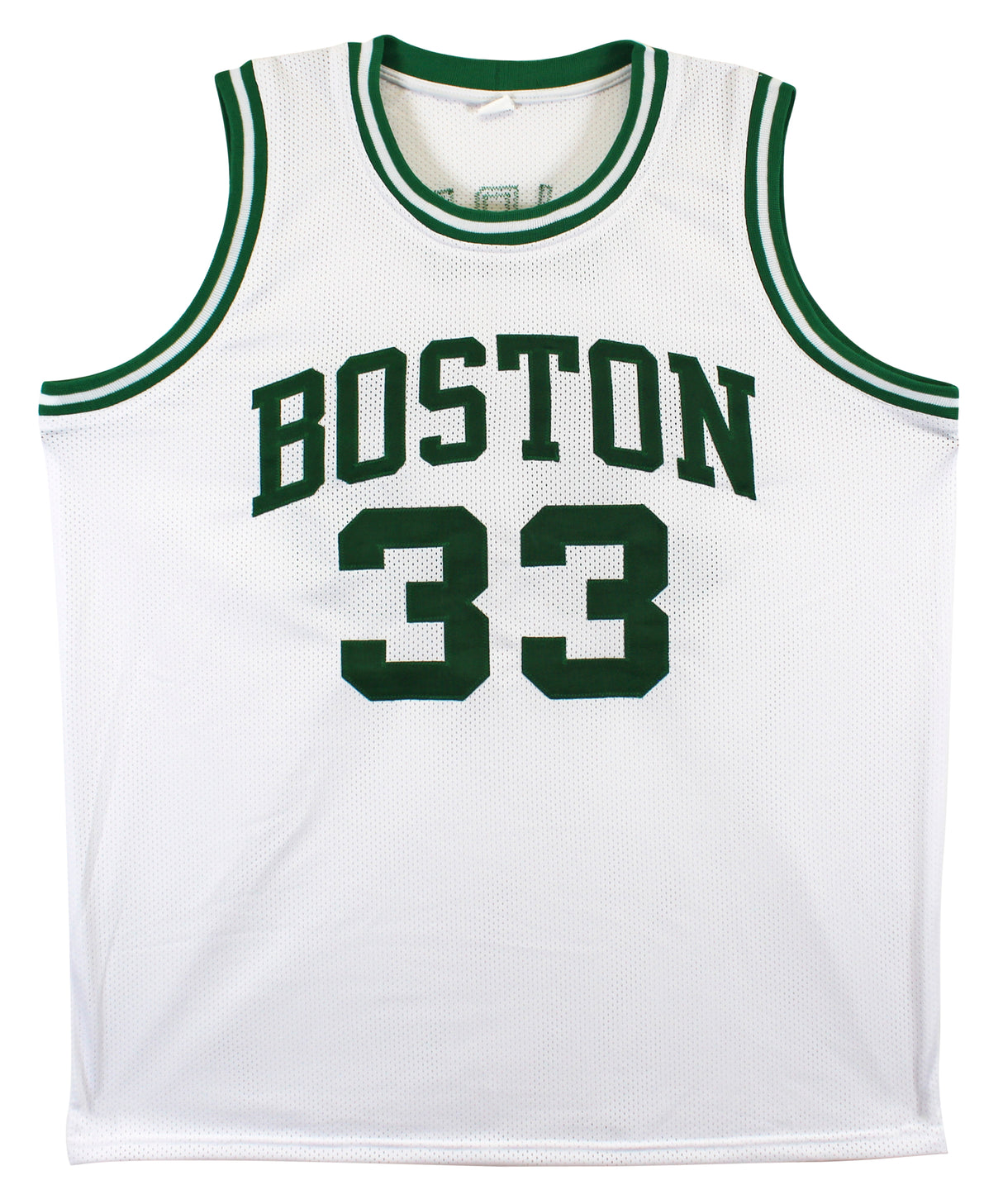 Larry Bird Authentic Signed White Pro Style Jersey Autographed BAS Witnessed 1