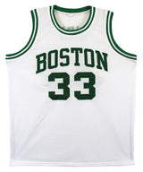 Larry Bird Authentic Signed White Pro Style Jersey Autographed BAS Witnessed 1