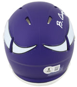 Vikings Blake Cashman Authentic Signed Speed Mini Helmet BAS Witnessed