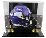 Vikings Blake Cashman Authentic Signed Speed Mini Helmet W/ Case BAS Witnessed